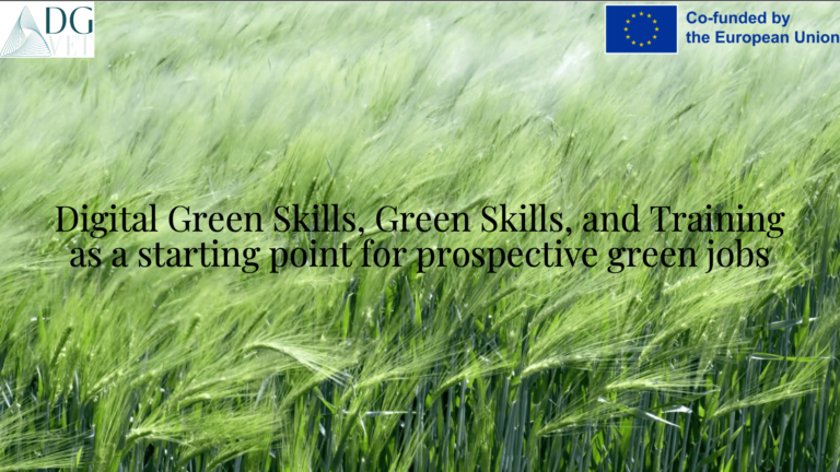 Module 2: “Digital Green Skills, Green Skills, and training as a starting point for prospective green jobs”